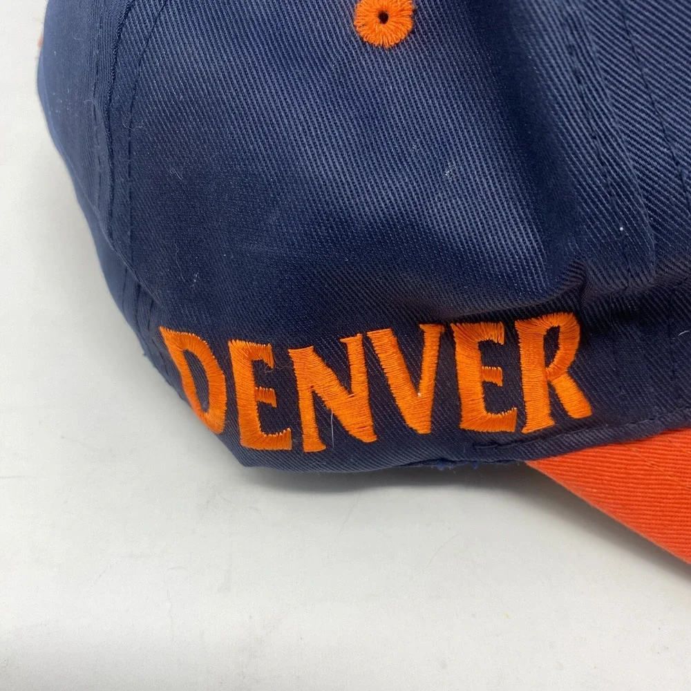 Denver Broncos Vintage Twins Enterprise Snapback Cap‎ Hat Blue and Orange